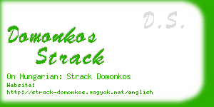 domonkos strack business card